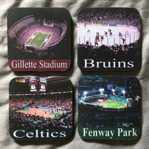 Boston sports coasters